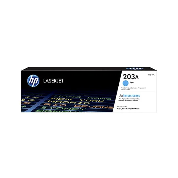 HP 203A Cyan Original LaserJet Toner Cartridge (CF541A)