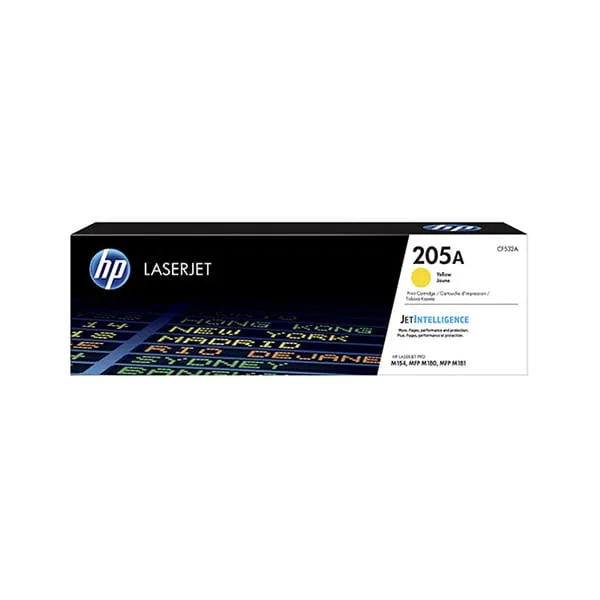 HP 205A Yellow Original LaserJet Toner Cartridge (CF532A)