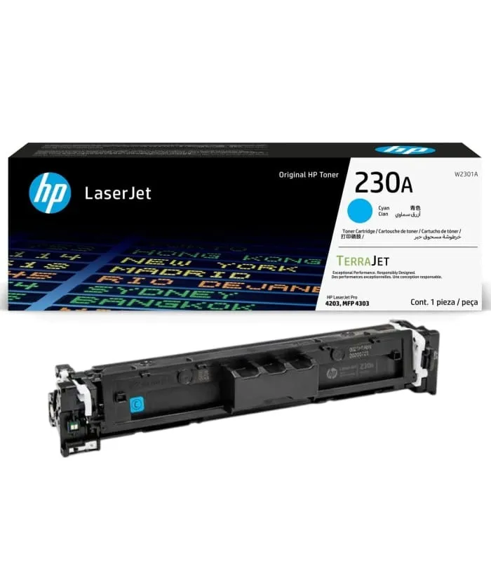 HP 230A Cyan Original LaserJet Toner Cartridge (W2301A)