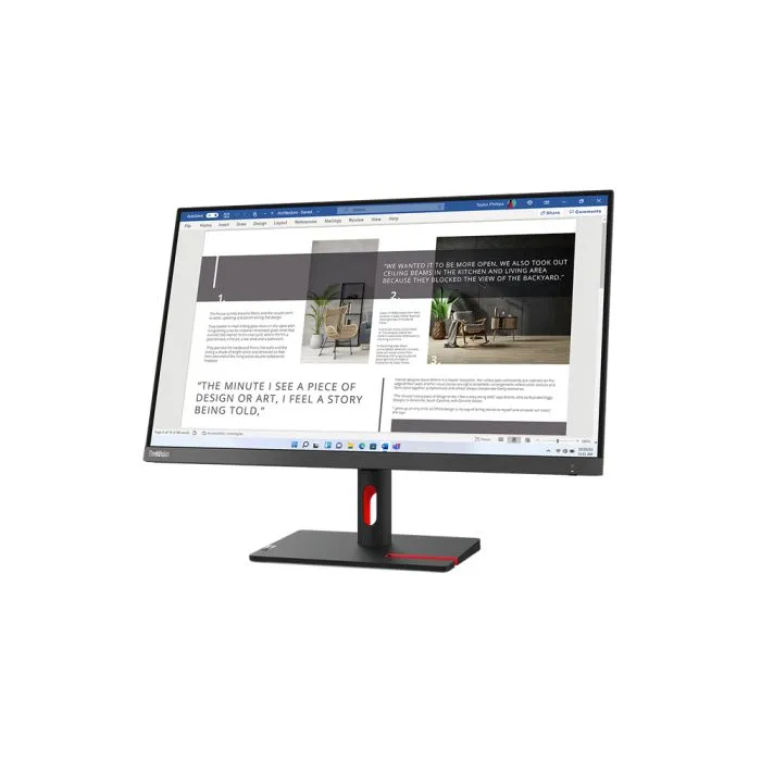 Lenovo ThinkVision S27i-30 27 FHD Monitor - Raven Black Color (63DFKAT4UK)