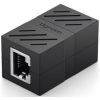 UGREEN RJ45 Network Keystone Jack Inline Coupler Female to Female 1pcs (Black) (UG-20390)