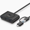 UGREEN USB 3.0 Hub with USB-C Port 1m (Black) (UG- 40850)