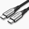 Vention Cotton Braided USB-C to USB-C 3.1 Cable 1M Gray (TAAHF)