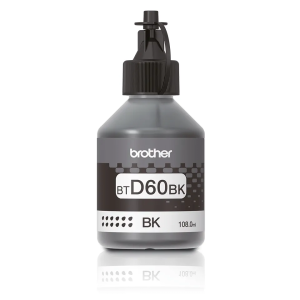 Brother BT-D60BK Black Ink Bottle – 108ml High-Yield (BT-D60BK)