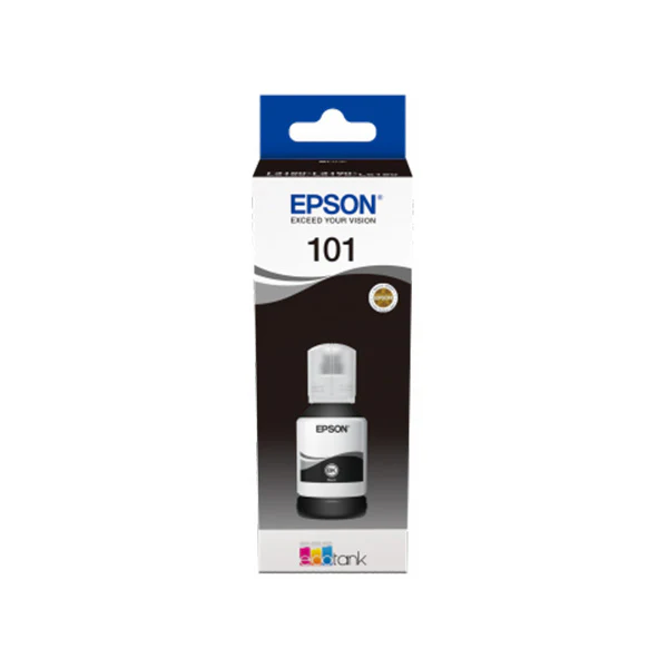 Epson 101 Black EcoTank Ink Bottle - 127 ml (C13T03V14A)