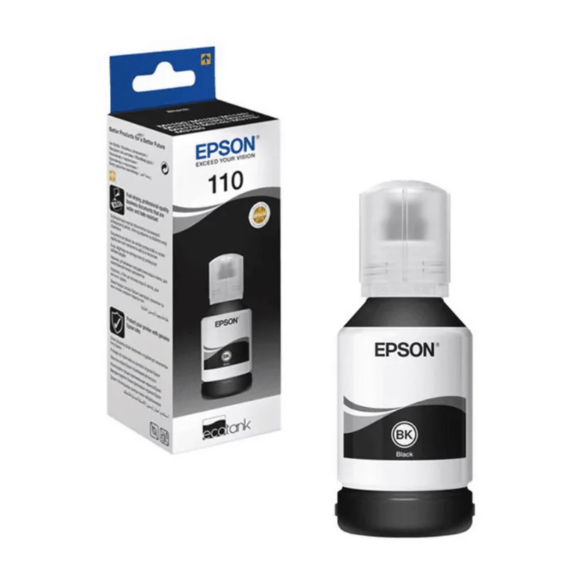 Epson 110 EcoTank Pigment Black Ink Bottle (C13T03P14A)