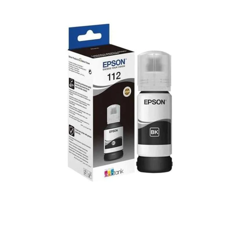 Epson 112 EcoTank Pigment Black Ink Bottle - 127ml (C13T06C14A)