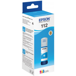 Epson 112 EcoTank Pigment Cyan Ink Bottle - 70ml (C13T06C24A)