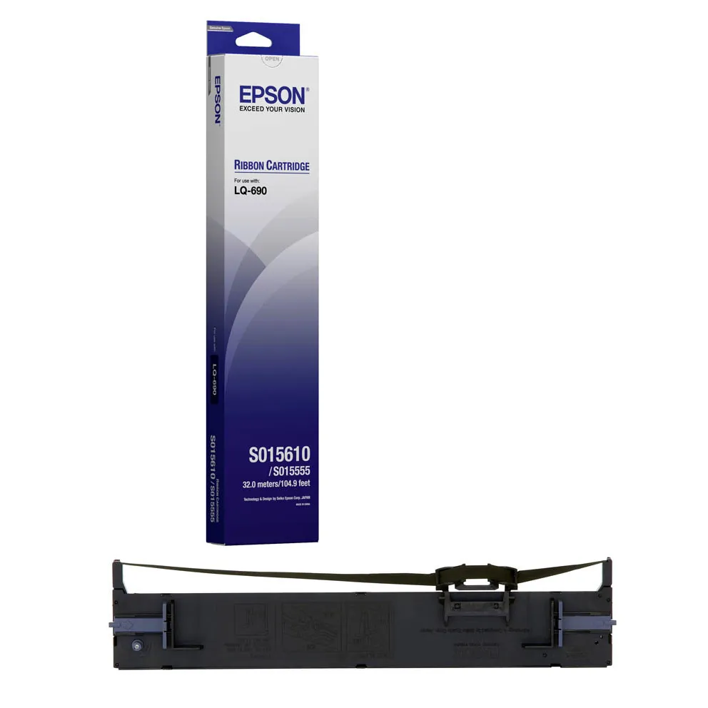 Epson SIDM Black Ribbon Cartridge for LQ-690 Series (C13S015610BA)