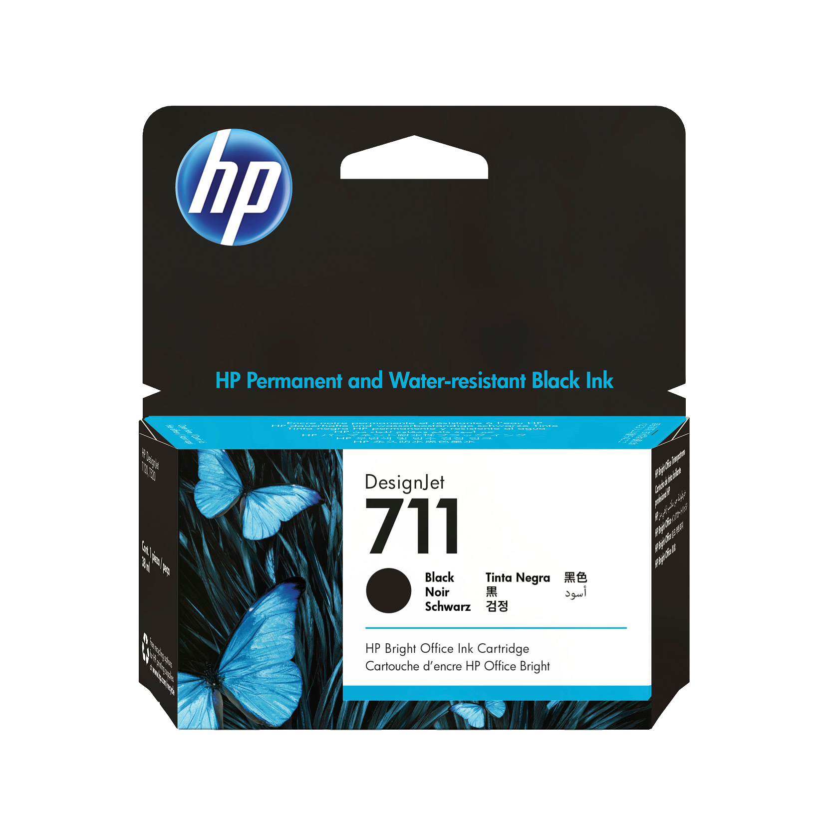 HP 711 Black Ink Cartridge (CZ129A)