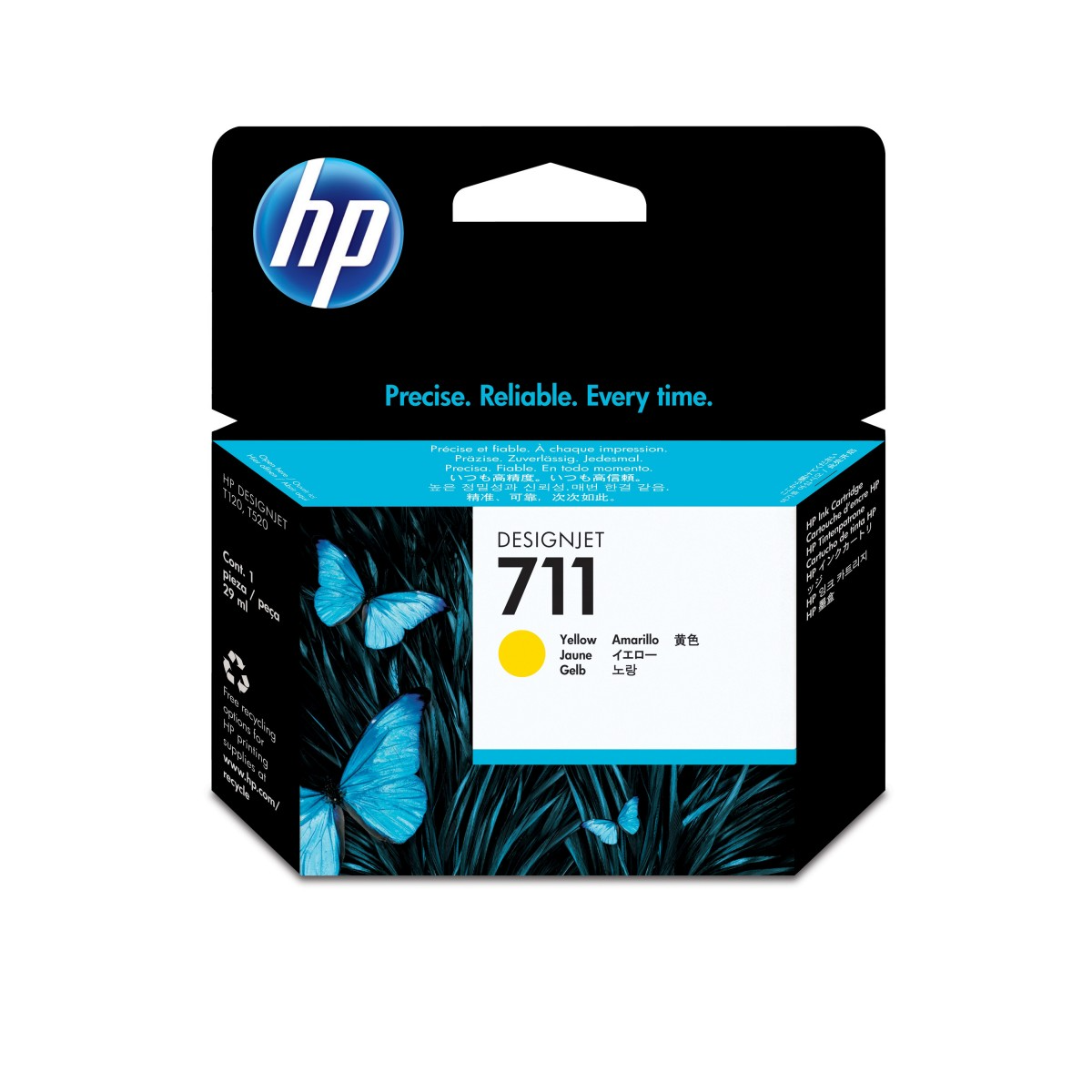 HP 711 Yellow Ink Cartridge (CZ132A)