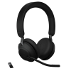 Jabra Evolve2 65 Flex WiredWireless Bluetooth Stereo Headset with Active Noise-Canceling Mics (26699-999-999)