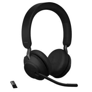 Jabra Evolve2 65 Flex WiredWireless Bluetooth Stereo Headset with Active Noise-Canceling Mics (26699-999-999)
