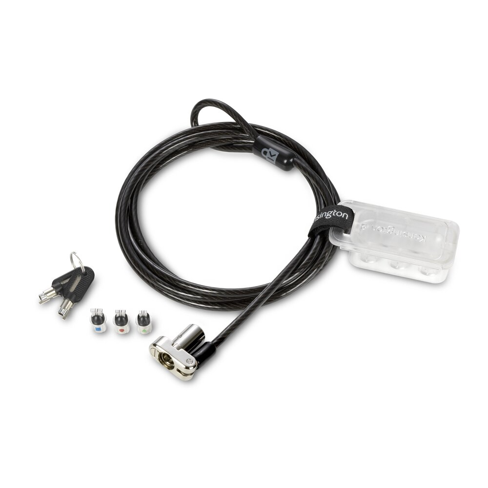 Kensington Universal 3-in-1 Keyed Laptop Lock for Standard, Nano or Wedge-Shaped Slots (K62318WW)