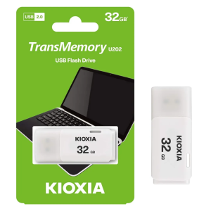 Kioxia TransMemory U202W 32GB Flash Drive USB 2.0 White (LU202W032GG4)