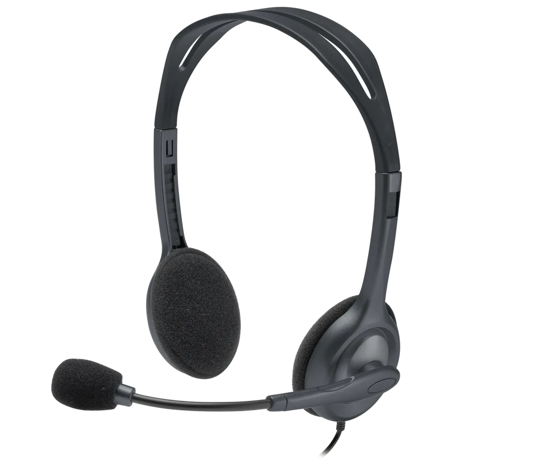 Logitech H111 Stereo Headset - Black (3.5mm Jack) (981-000593)