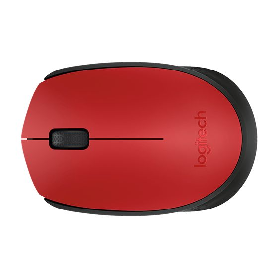 Logitech M171 Wireless Mouse - Red (910-004641)