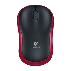 Logitech M185 Wireless Mouse - Red (910-002237)