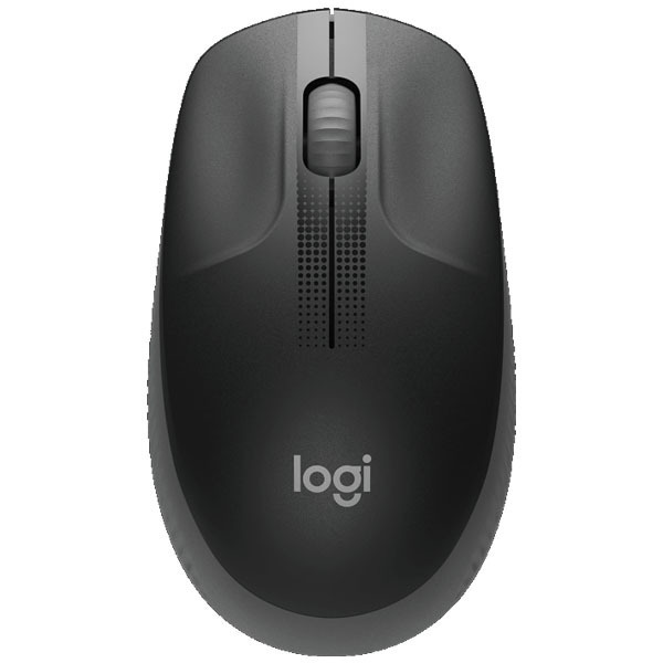 Logitech M190 Full-Size Wireless Mouse - Charcoal (910-005905)