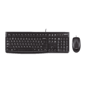 Logitech MK120 Wired Keyboard and Mouse Combo - Black (920-002562)