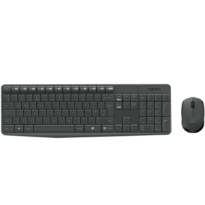 Logitech MK235 Wireless Keyboard and Mouse Combo - Grey (920-007931)