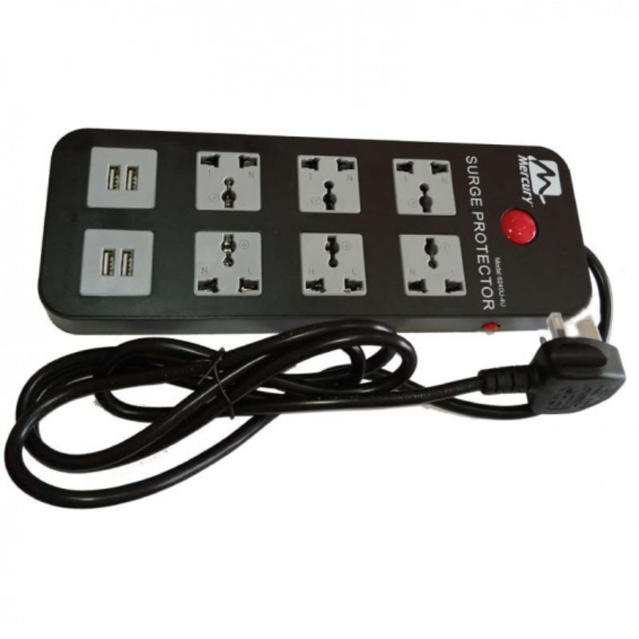 Mercury Surge Power Extension Socket 6240U - 1.8m