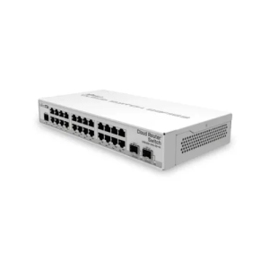 MikroTik 24 Gigabit Ethernet Switch with 2×10G SFP+ Cages (CRS326-24G-2S+RM)