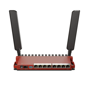MikroTik Wireless Router Gigabit Ethernet Single-band 2.4 GHz Red (L009UiGS-2HaxD-IN)