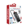 Promate 11-in-1 Transparent Ultra-Fast Multiport USB-C Hub with 100W Power Delivery (TransHub-Pro)