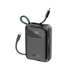 Promate 20000mAh Ultra Compact 35W SuperSpeed Power Bank with Built-In USB-C & Lightning Cable (PowerPod-20)