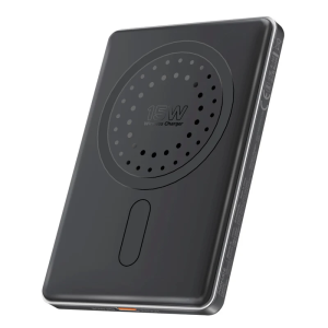 Promate 5000mAh Ultra-Slim Aluminum MagSafe Compatible Wireless Charging Power Bank (Blade-5)