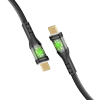 Promate 60W Power Delivery Ultra-Fast USB-C Cable with Transparent Shells – 1.2m (TransLine-CC)