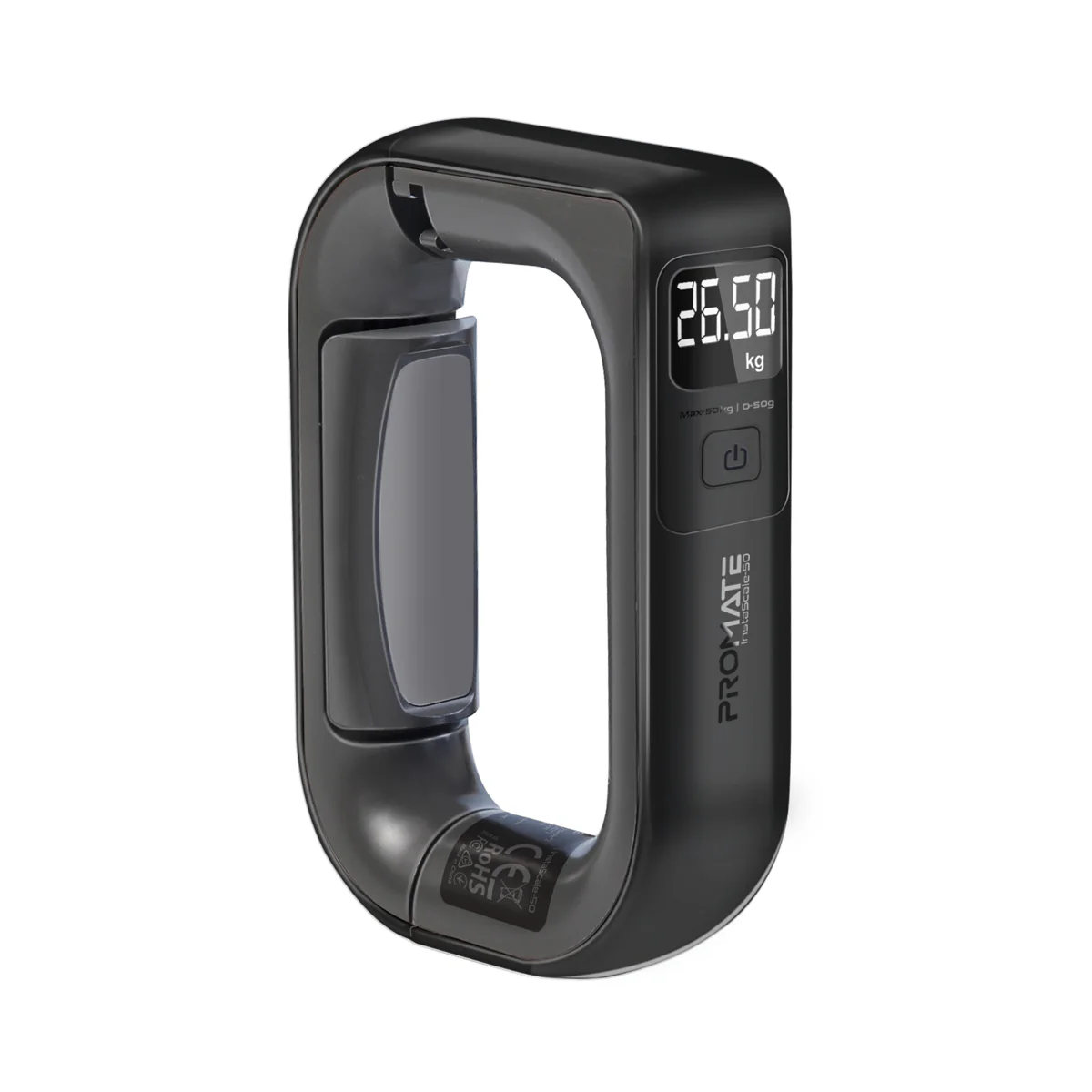 Promate Comfort-Grip High Precision Digital Handheld Luggage Scale (InstaScale-50)