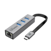 Promate Multi-Port USB-C Hub with 3 USB 3.0 Ports and Ethernet Adapter (GigaHub-C)