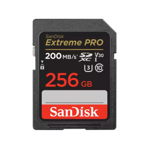 SanDisk Extreme Pro SD UHS-I 256GB Card Up to 200MBs Read and 140MBs Write (SDSDXXD-256G-GN4IN)