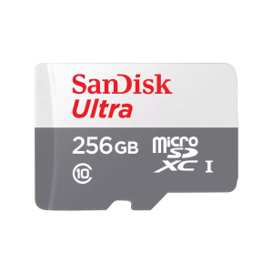 SanDisk Ultra 256GB UHS-I Class 10 microSDXC Card 100MBs (SDSQUNR-256G-GN3MN)
