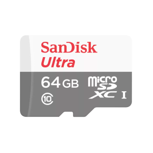 SanDisk Ultra 64GB UHS-I Class 10 microSDXC Card 100MBs (SDSQUNR-064G-GN3MN)