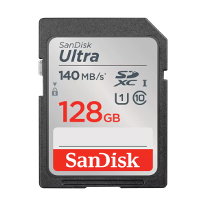 SanDisk Ultra SDXC UHS-I Memory Card 128GB Up to 140MBs (SDSDUNB-128G-GN6IN)
