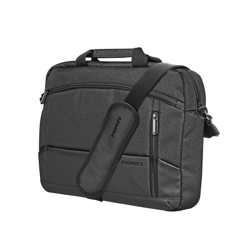 Promate SleekComfort™ 15.6" Laptop Messenger Bag with Multiple Compartments (Satchel-MB)