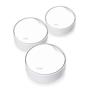 TP-Link Deco X50 AX3000 Whole Home Mesh WiFi 6 System with PoE – 3 Pack (TL-DECO X50-POE)