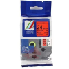 Brother 24mm x 8m Black on Red Label Tape Compatible (TZ2-451)