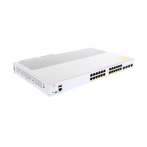 Cisco Catalyst 1300 Managed Switch, 24 Port GE, PoE, 4x1GE SFP (C1300-24P-4G)