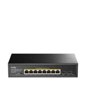 Cudy 8-Port Gigabit PoE+ Switch with 2 SFP Slots (GS1008PS2)