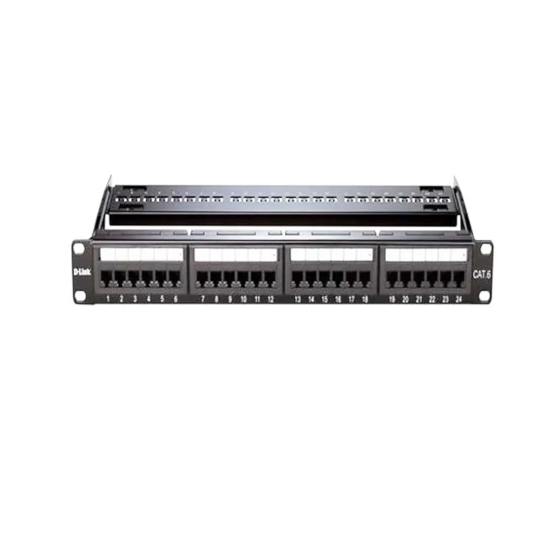 D-Link Cat6 24-Port Patch Panel (NPP-C61BLK241)