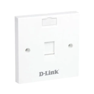 D-Link Single Port Faceplate with Shutter and ID Plate White (NFP-0WHI11)