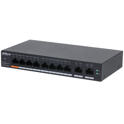 Dahua 10-Port Cloud Managed Desktop Switch with 8-Port PoE RJ-45 10100 Mbps (DHI-CS4010-8ET-60)