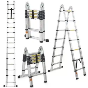 Double Telescopic Aluminium Ladder – 5.0M