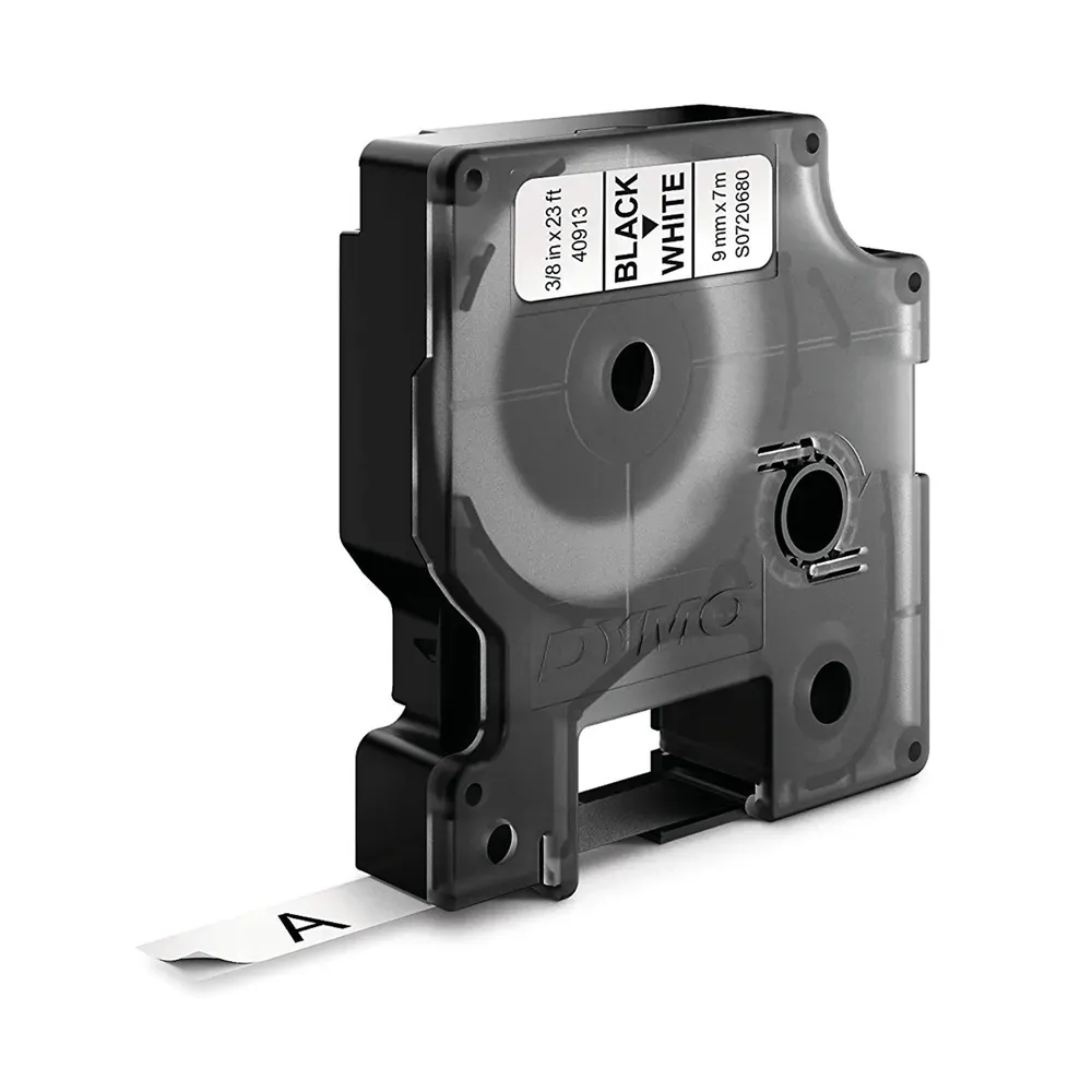 Dymo D1 Series Label Black on White - 9mm x 7m Compatible (40913)