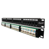 Giganet Category 6A UTP 19 24 Port 1U Patch Panel (GN-C6A-UTP-PP-24)