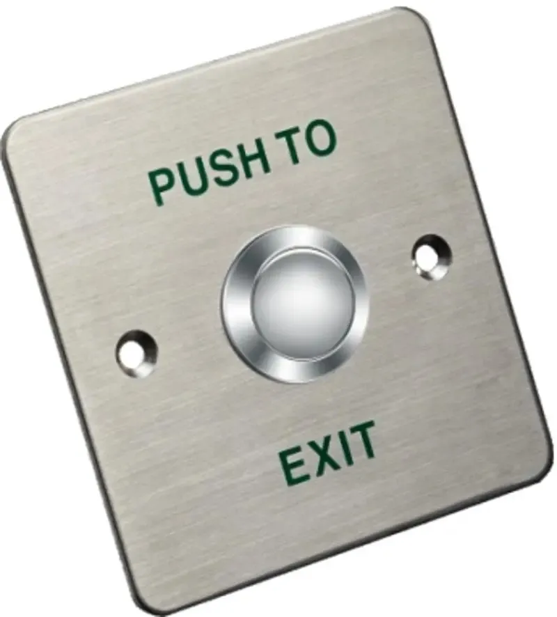Hikvision Aluminum Alloy Panel Exit and Emergency Button (DS-K7P01)